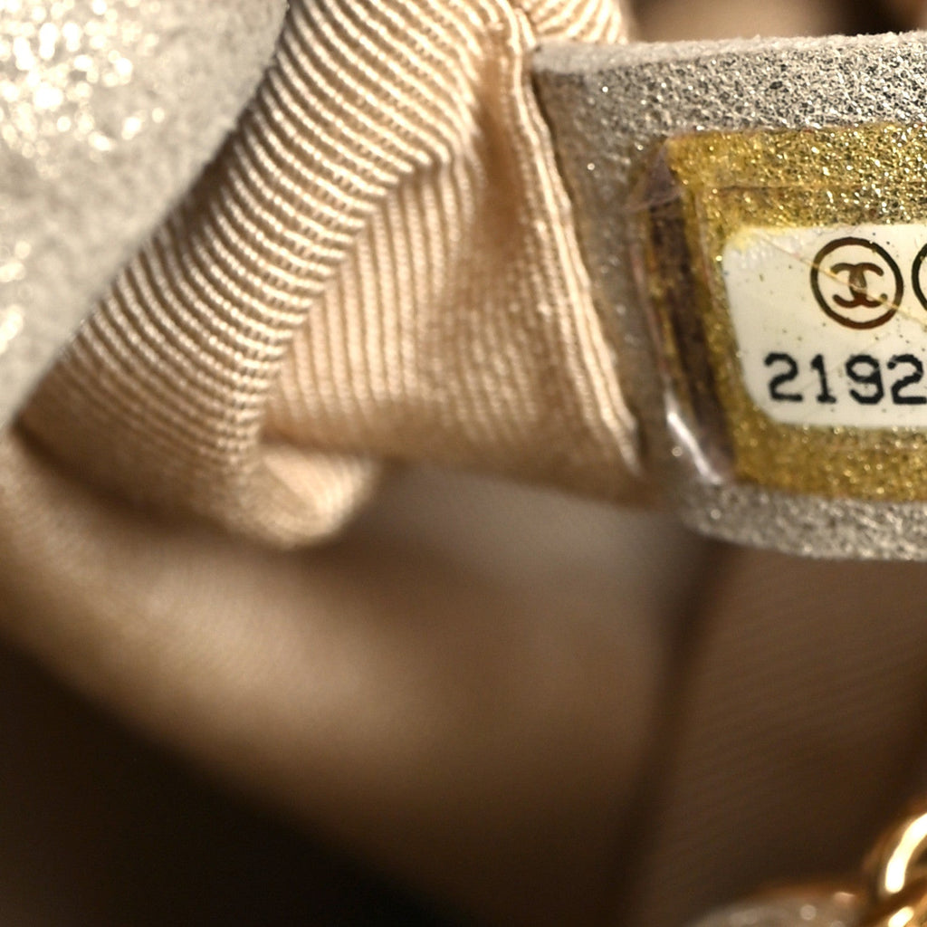 Chanel Metallic Lambskin Quilted Small In Seoul Backpack Light Gold
