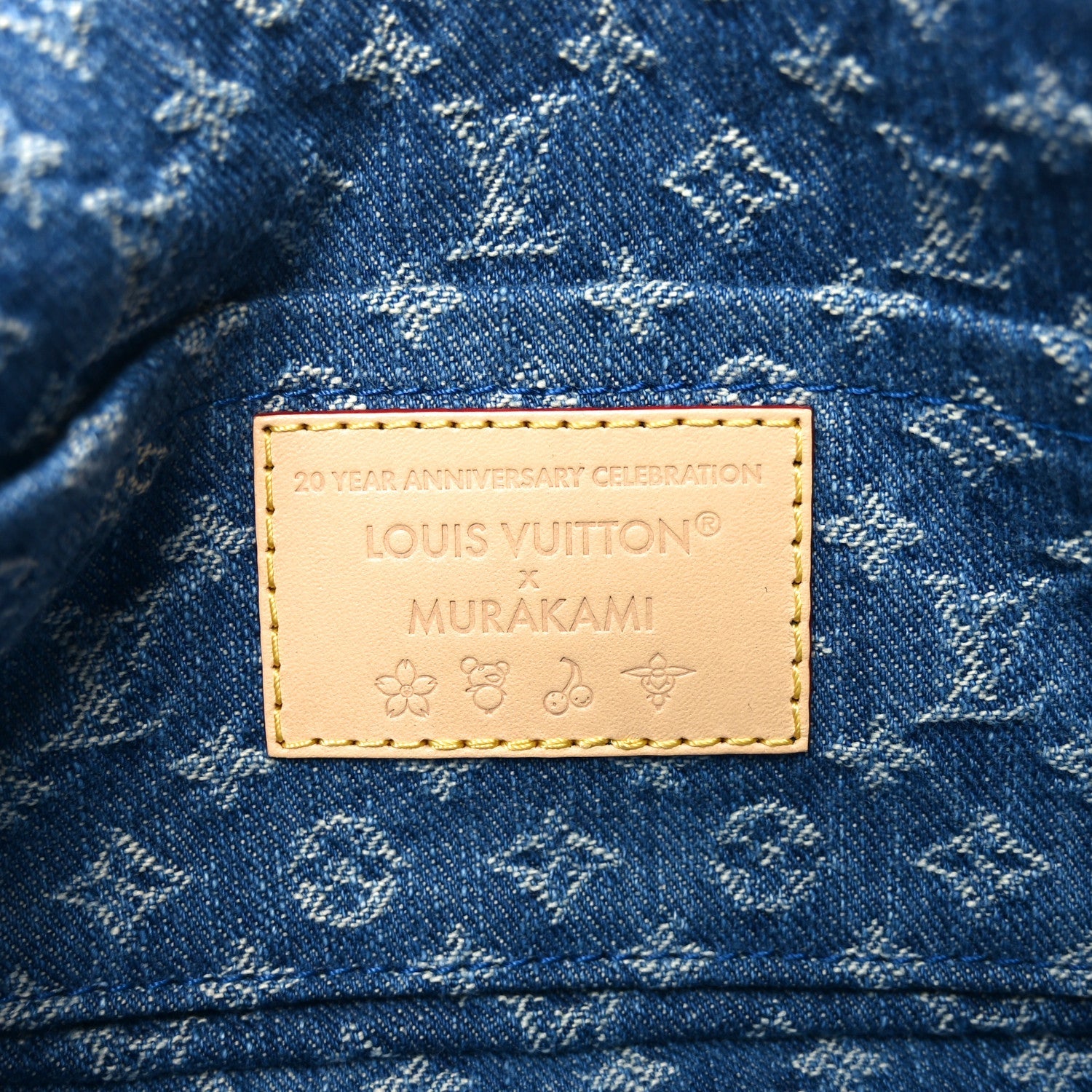 Louis Vuitton LV X TM Monogram Denim Cerises Pochette Accessories Blue