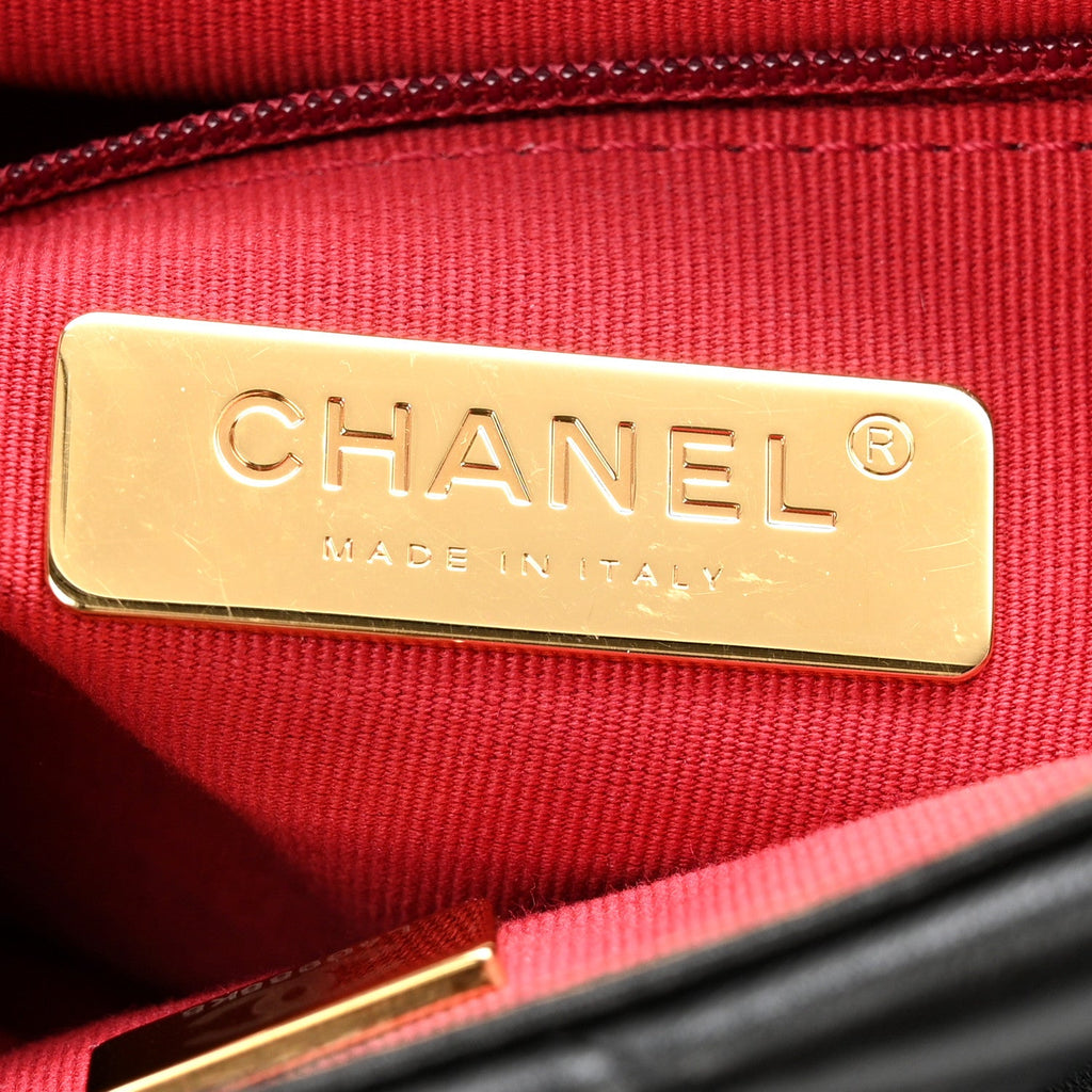 Chanel Lambskin Quilted Medium Chanel 19 Flap Black