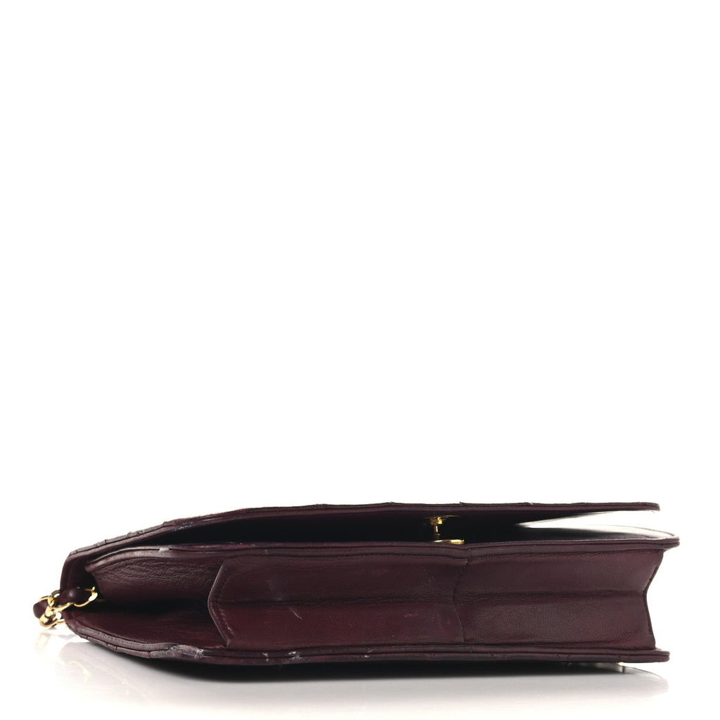 Chanel Lambskin Quilted Small Single Flap Bordeaux