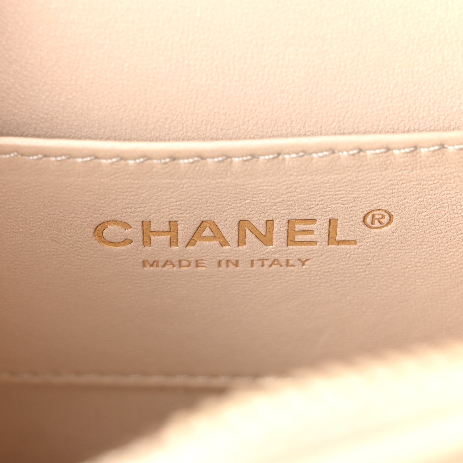 Chanel Calfskin Chevron Quilted Small Medal Flap White
