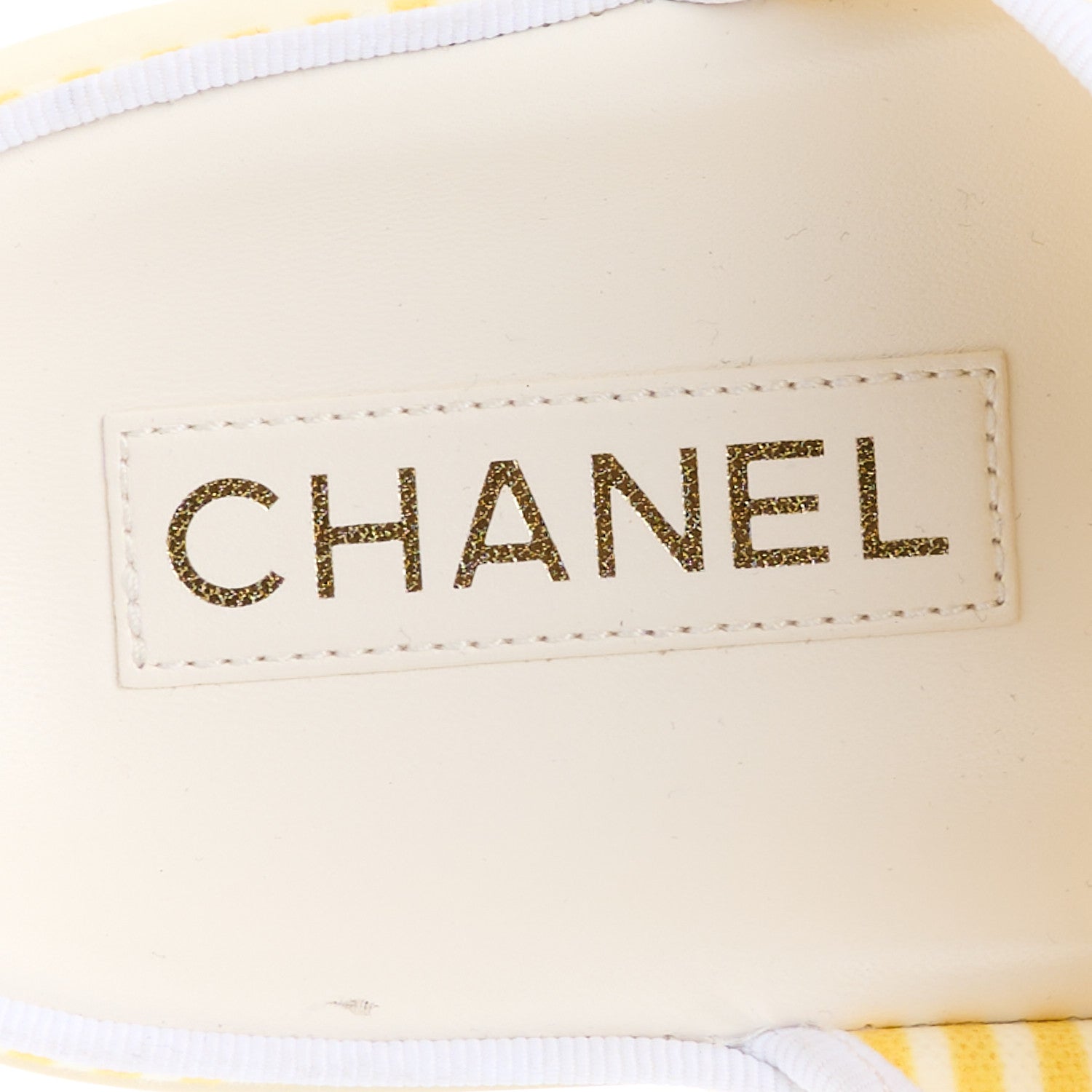 Printed Calfskin Velcro Dad Flat Mules 40 White Yellow