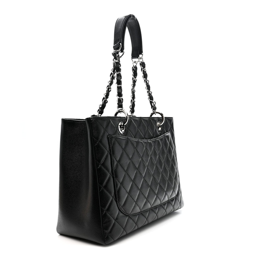 Chanel Caviar Quilted Grand Shopping Tote GST Black