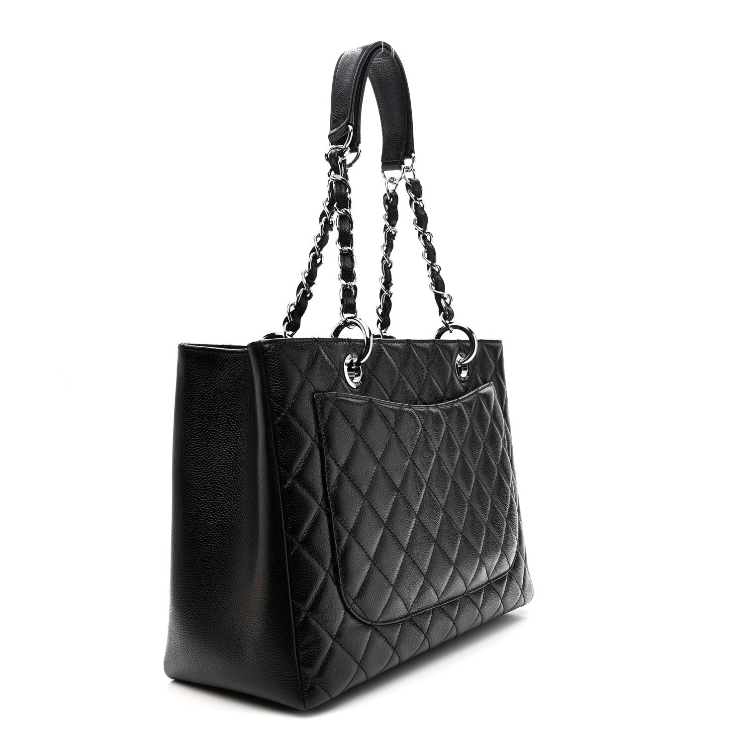 Chanel Caviar Quilted Grand Shopping Tote GST Black
