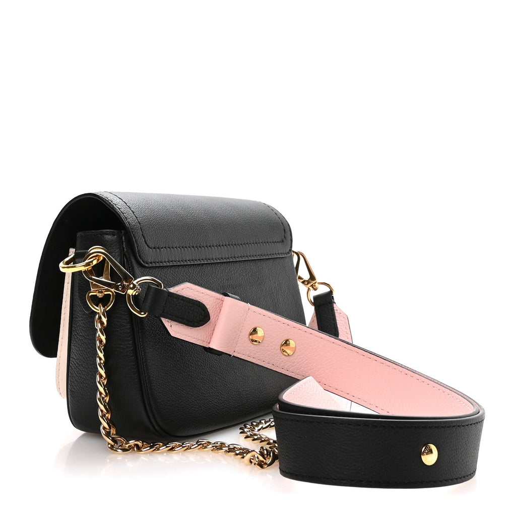 Louis Vuitton Grained Calfskin Lockme Tender Black