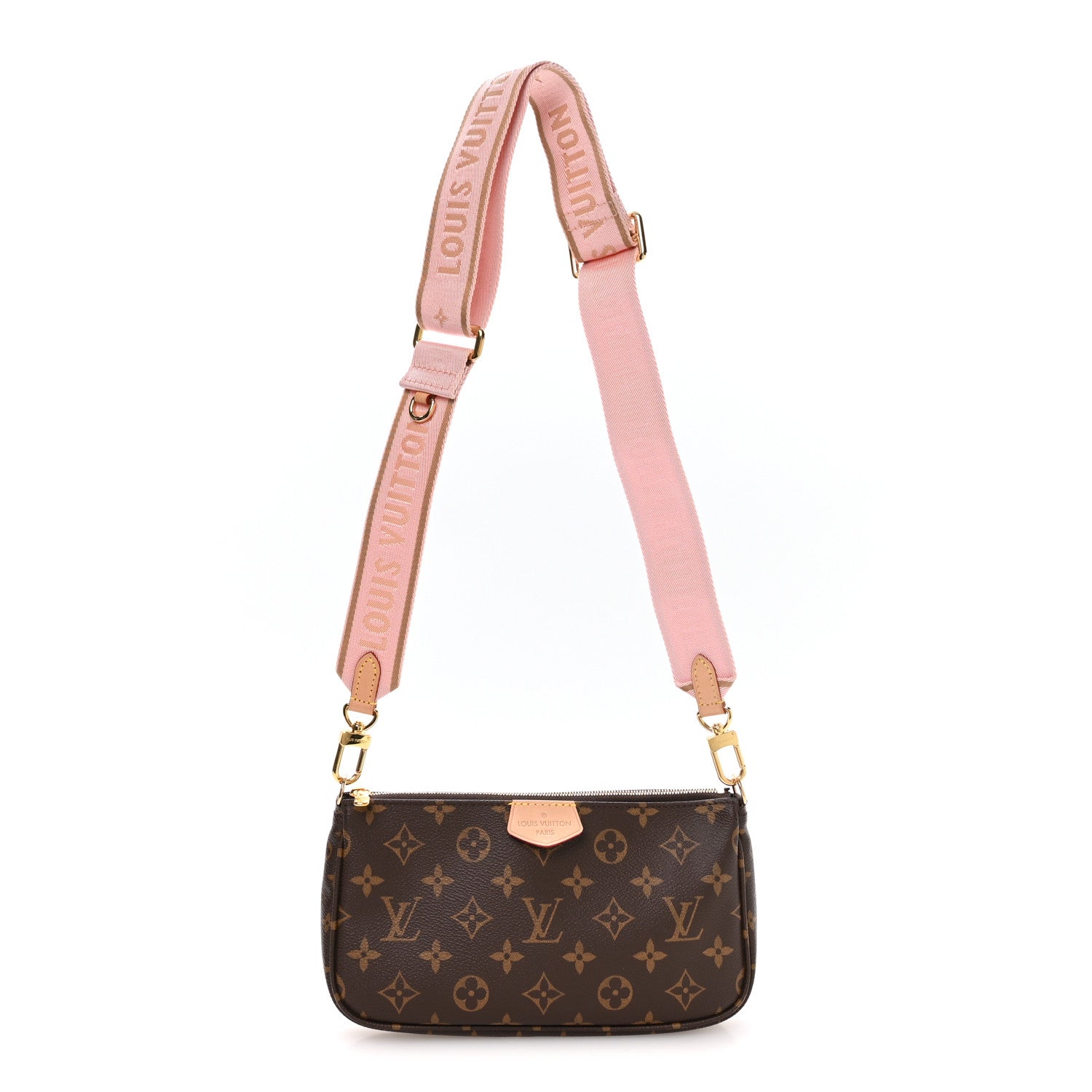 Louis Vuitton Monogram Multi Pochette Accessories Large Pochette Rose Clair