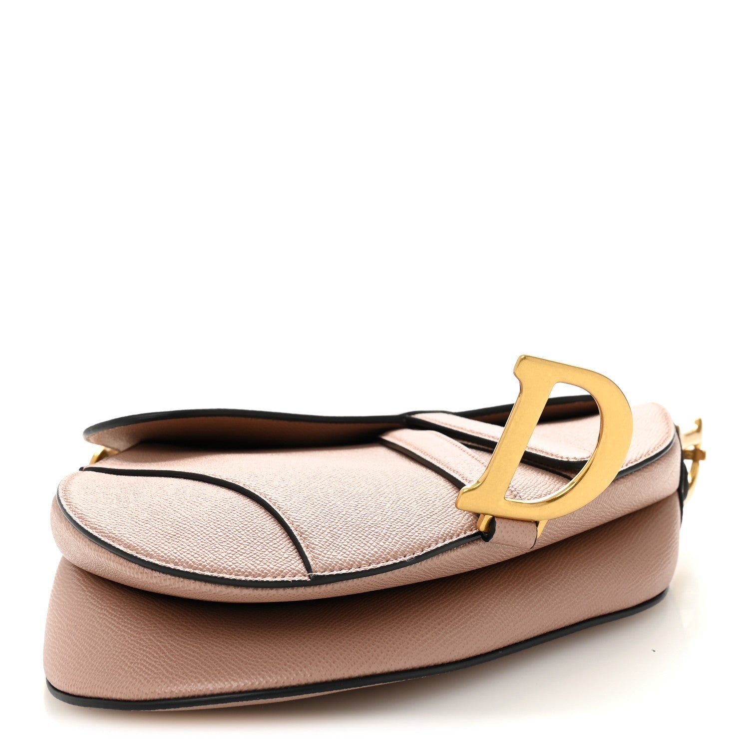 Christian Dior Calfskin Saddle Bag Pink