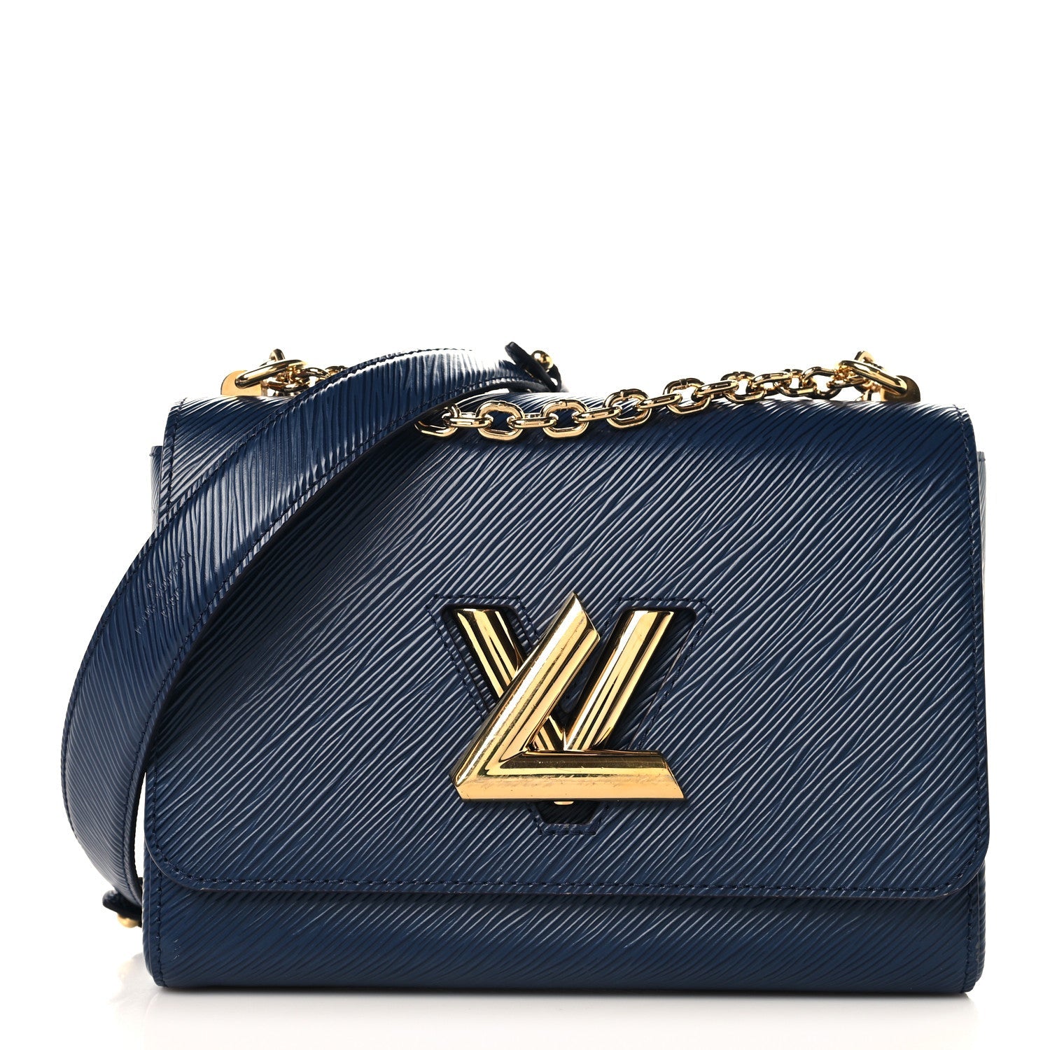 Louis Vuitton Epi Twist Shoulder Bag MM Indigo