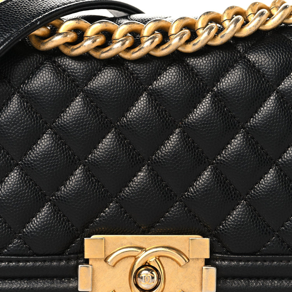 Chanel Caviar Quilted Small Boy Flap Black