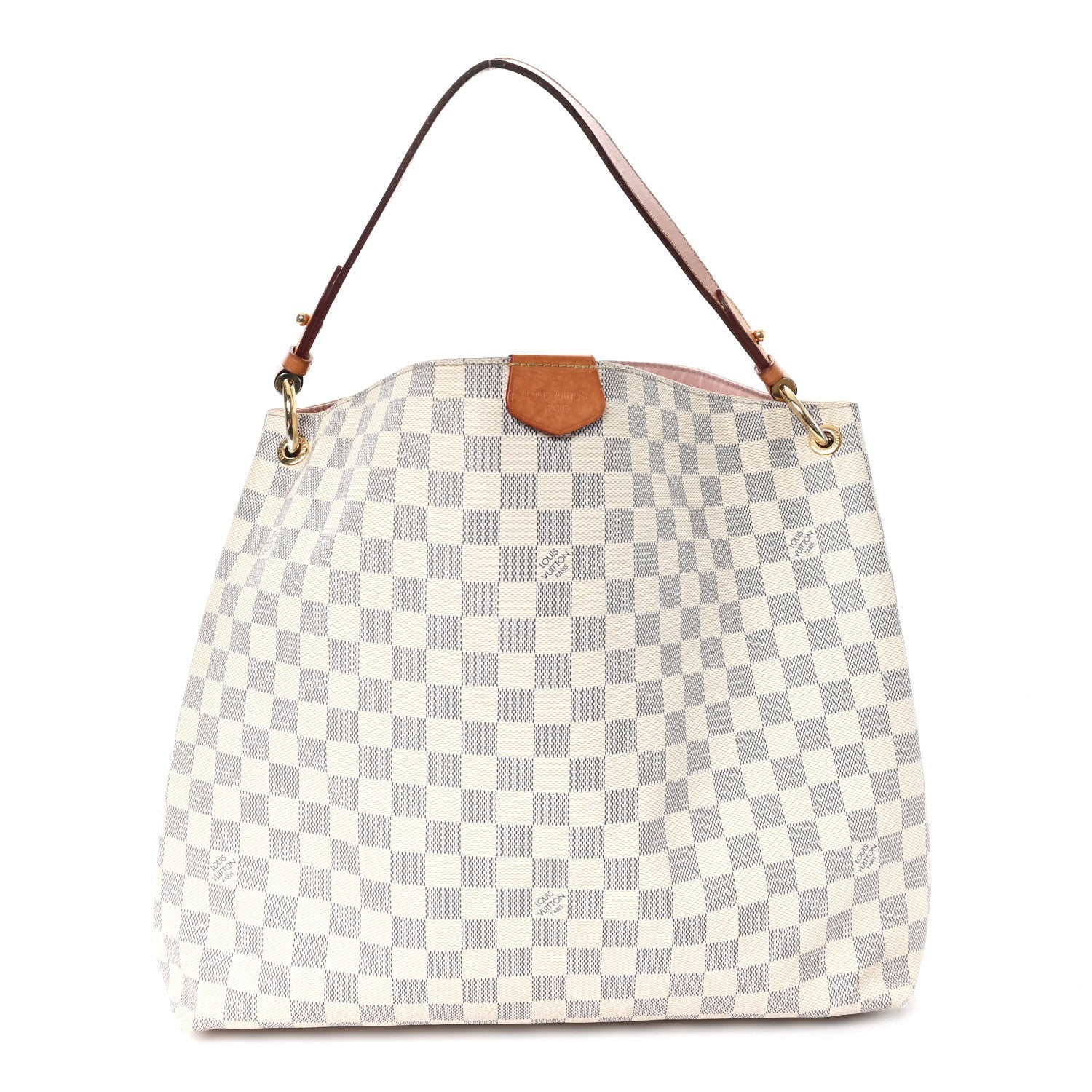 Louis Vuitton Damier Azur Graceful MM Rose Ballerine