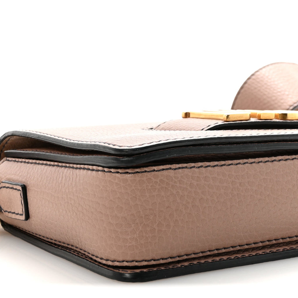 Christian Dior Grained Calfskin Dio(r)evolution Flap Bag Petale