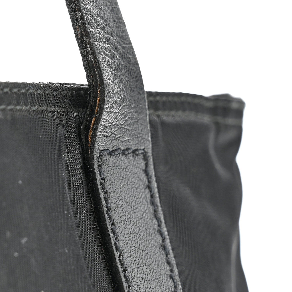 Prada Tessuto Nylon Mini Shopping Tote Black