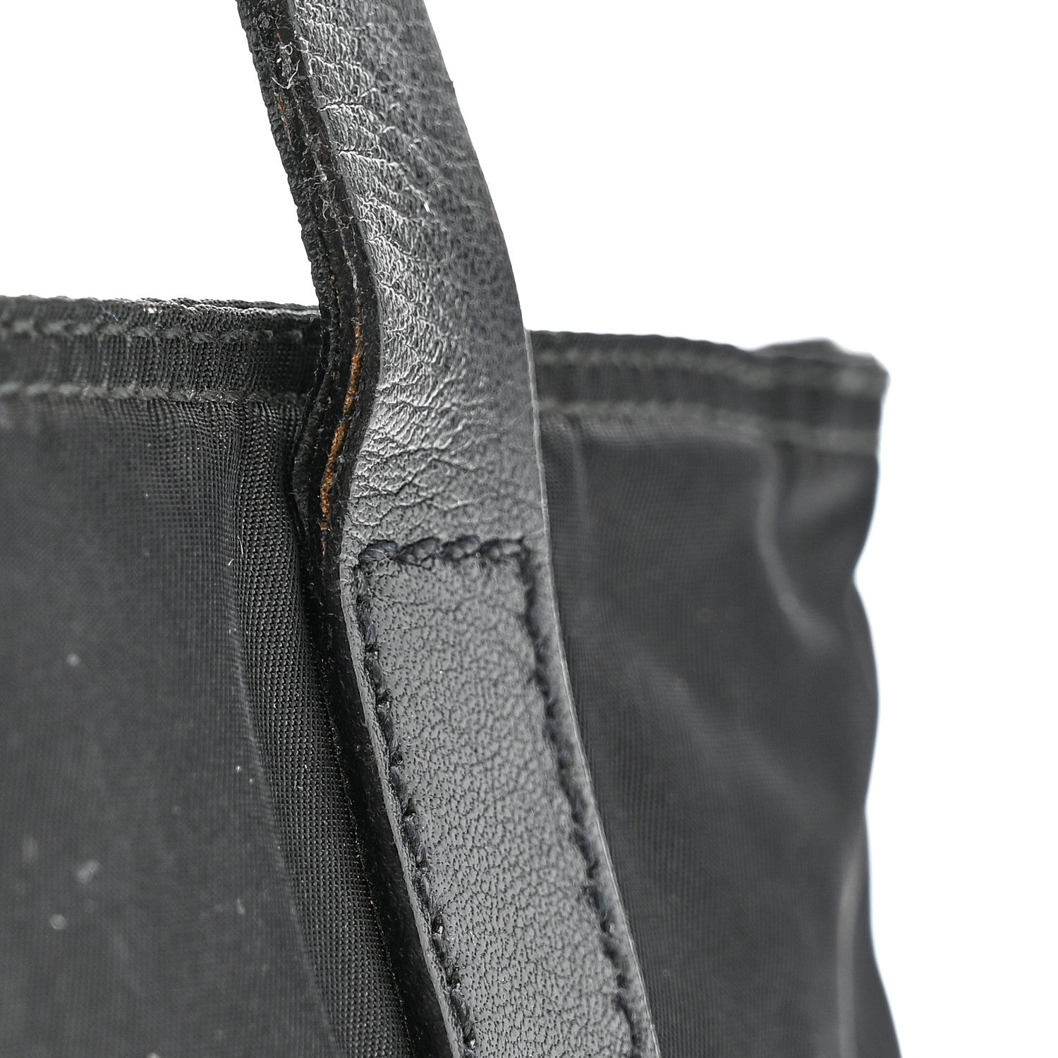 Prada Tessuto Nylon Mini Shopping Tote Black
