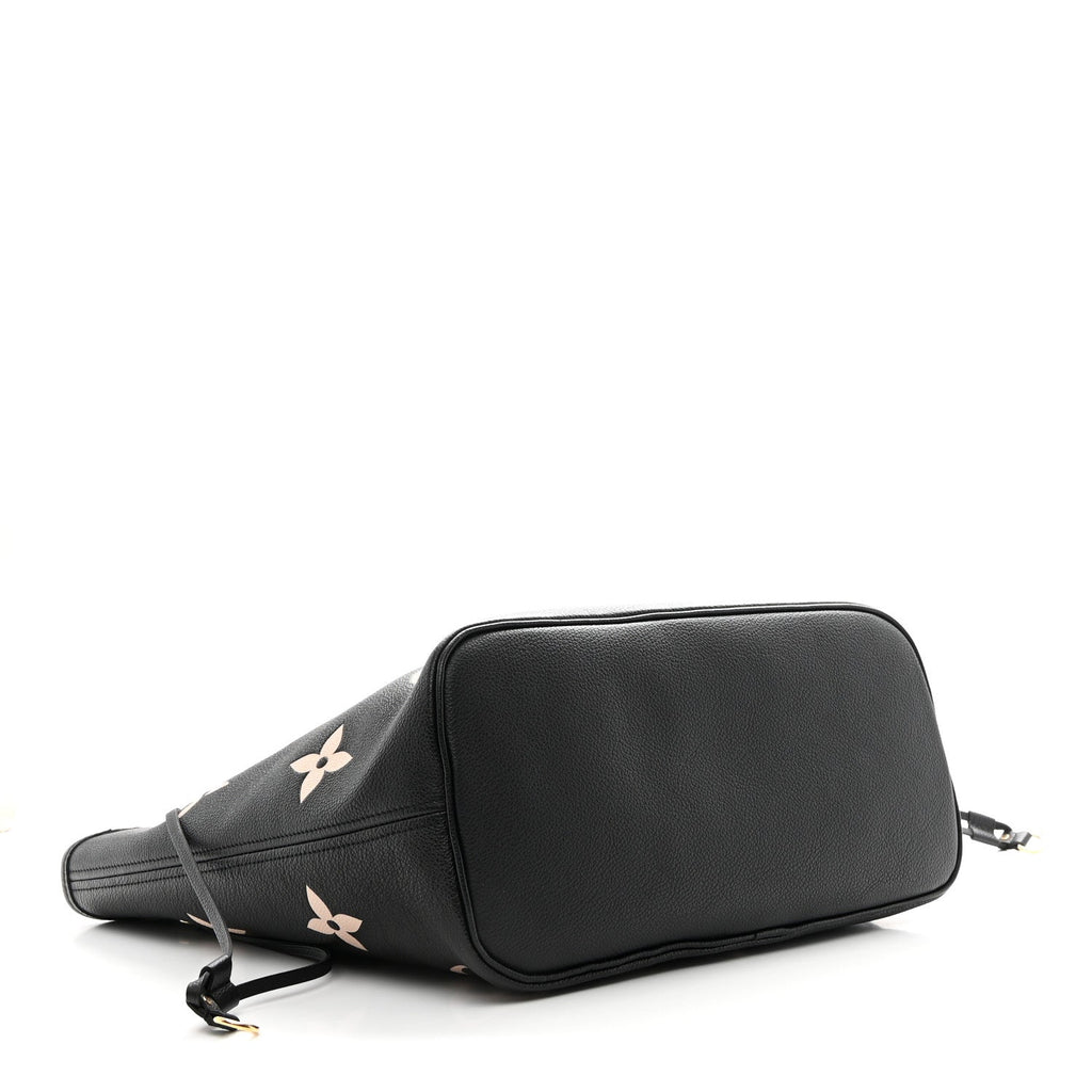 Louis Vuitton Empreinte Monogram Giant Neverfull MM Black Beige