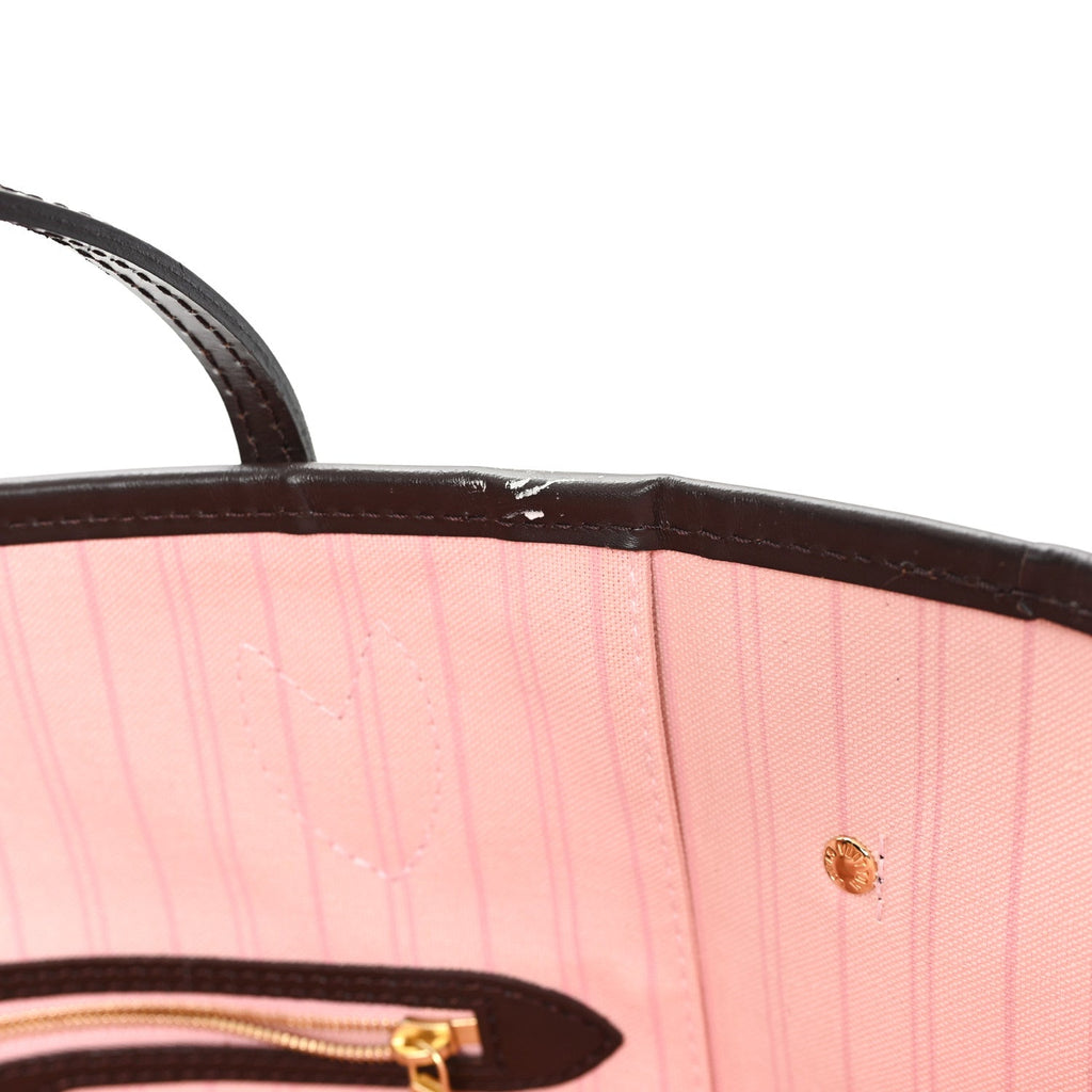 Louis Vuitton Damier Ebene Neo Neverfull MM Rose Ballerine