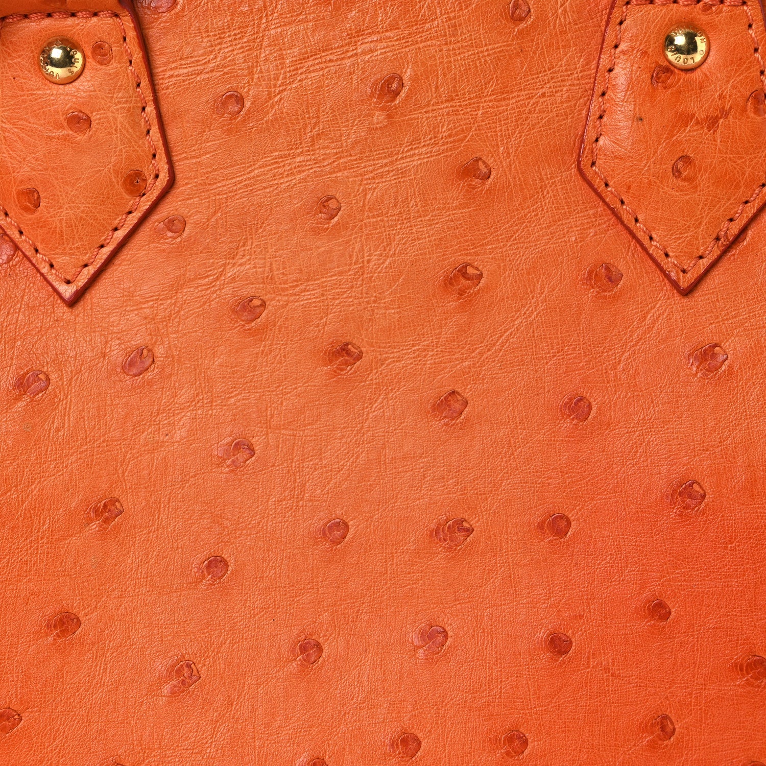 Louis Vuitton Ostrich Alma BB Piment