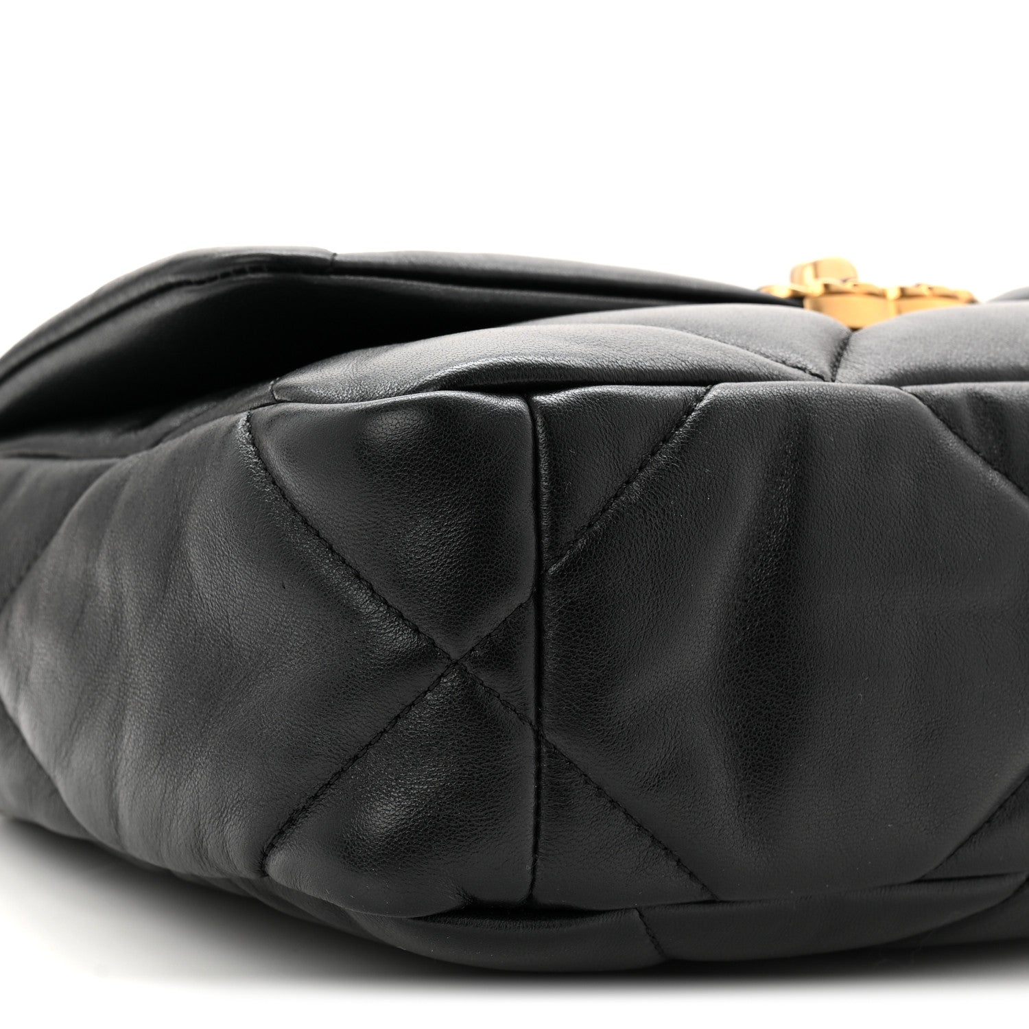 Chanel Lambskin Quilted Medium Chanel 19 Flap Black