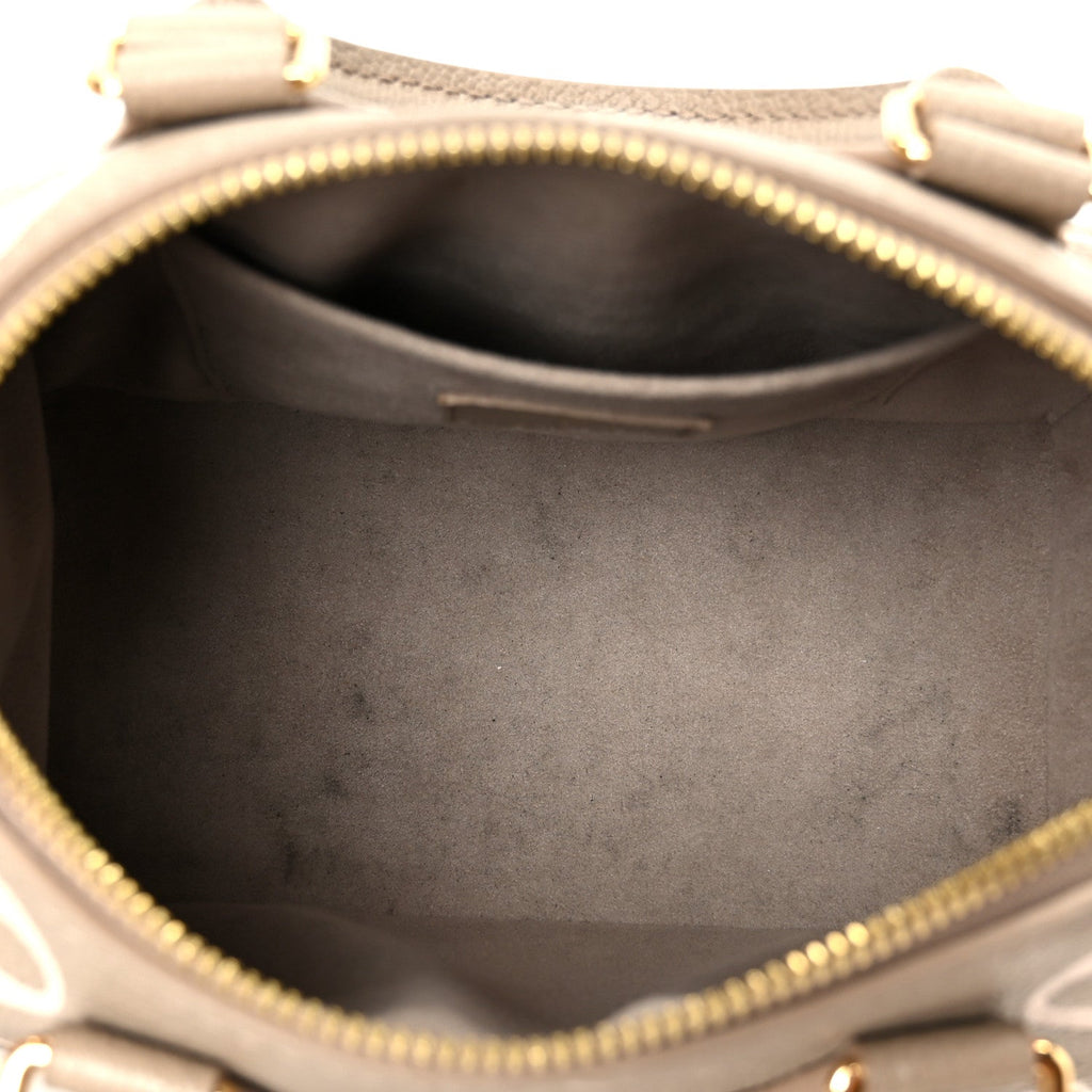 Louis Vuitton Empreinte Monogram Giant Speedy Bandouliere 20 Creme Beige