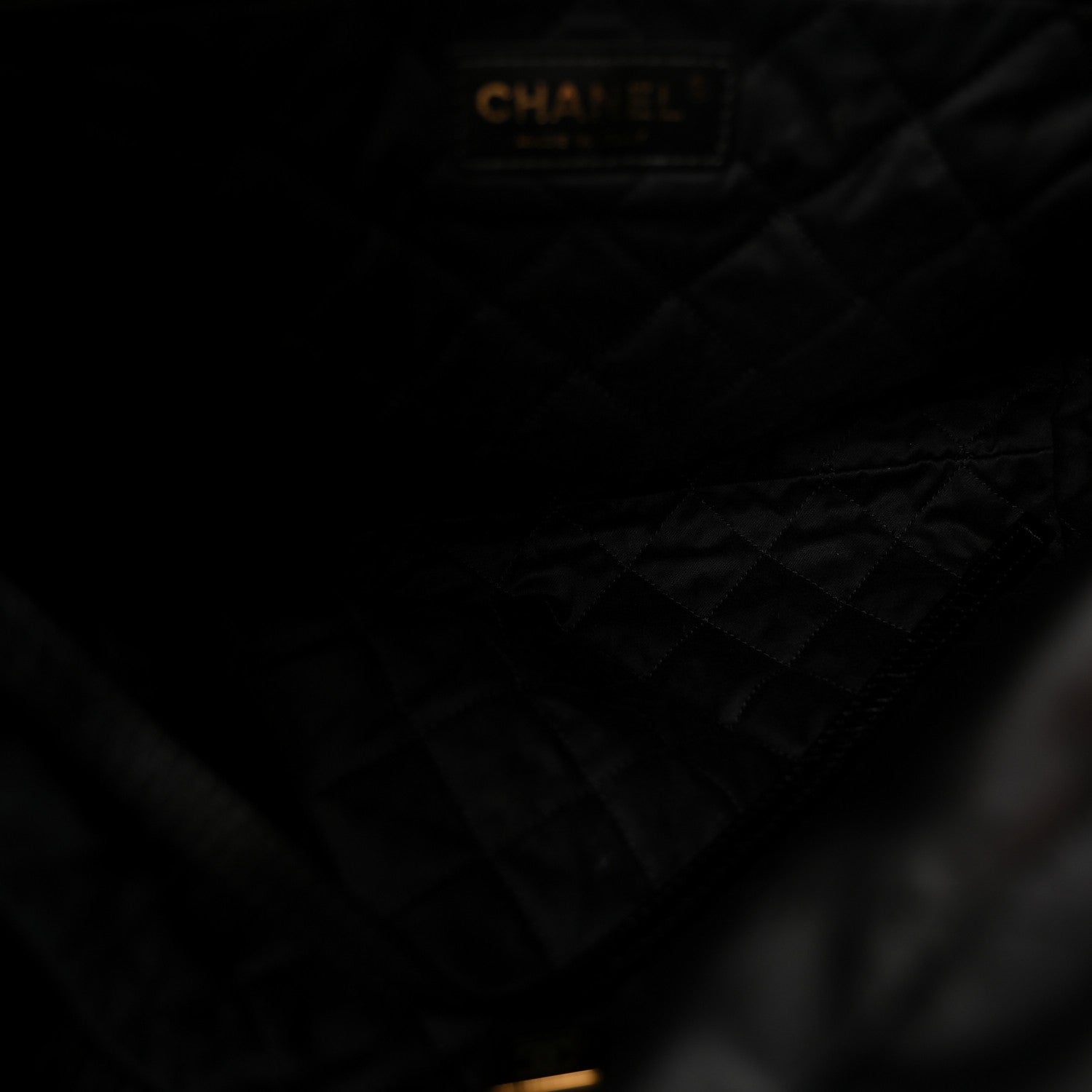 Chanel Shiny Calfskin Quilted Small Chanel 22 Black