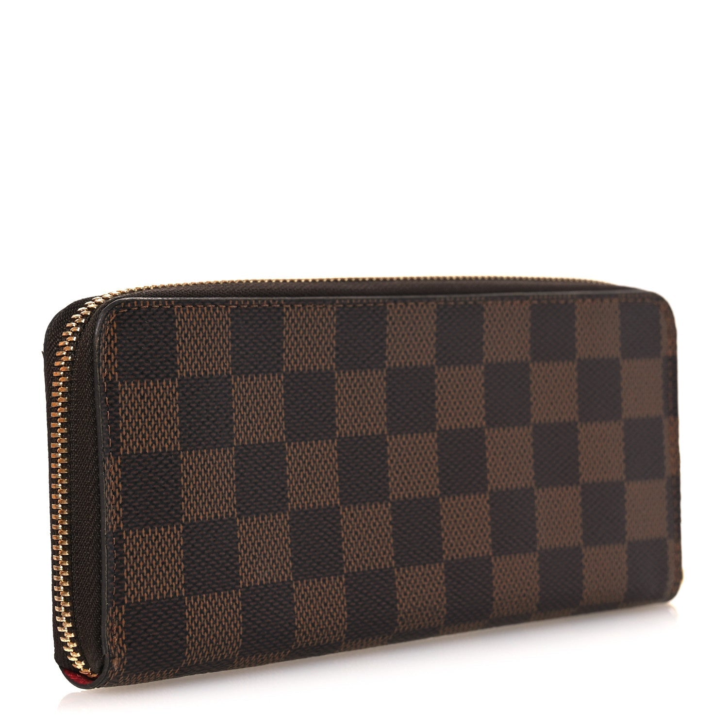 Louis Vuitton Damier Ebene Clemence Wallet Cherry