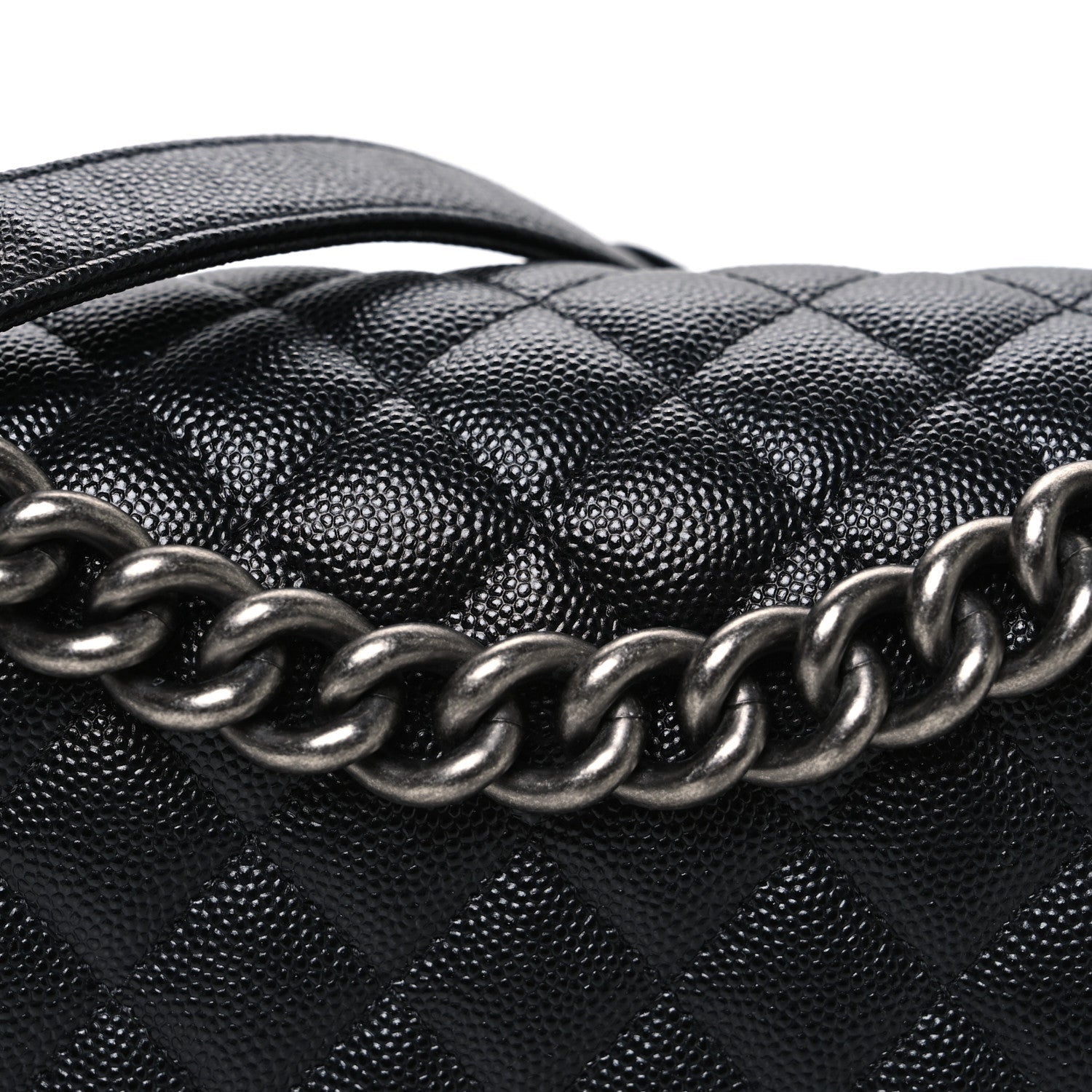 Chanel Caviar Quilted Medium Boy Flap Black