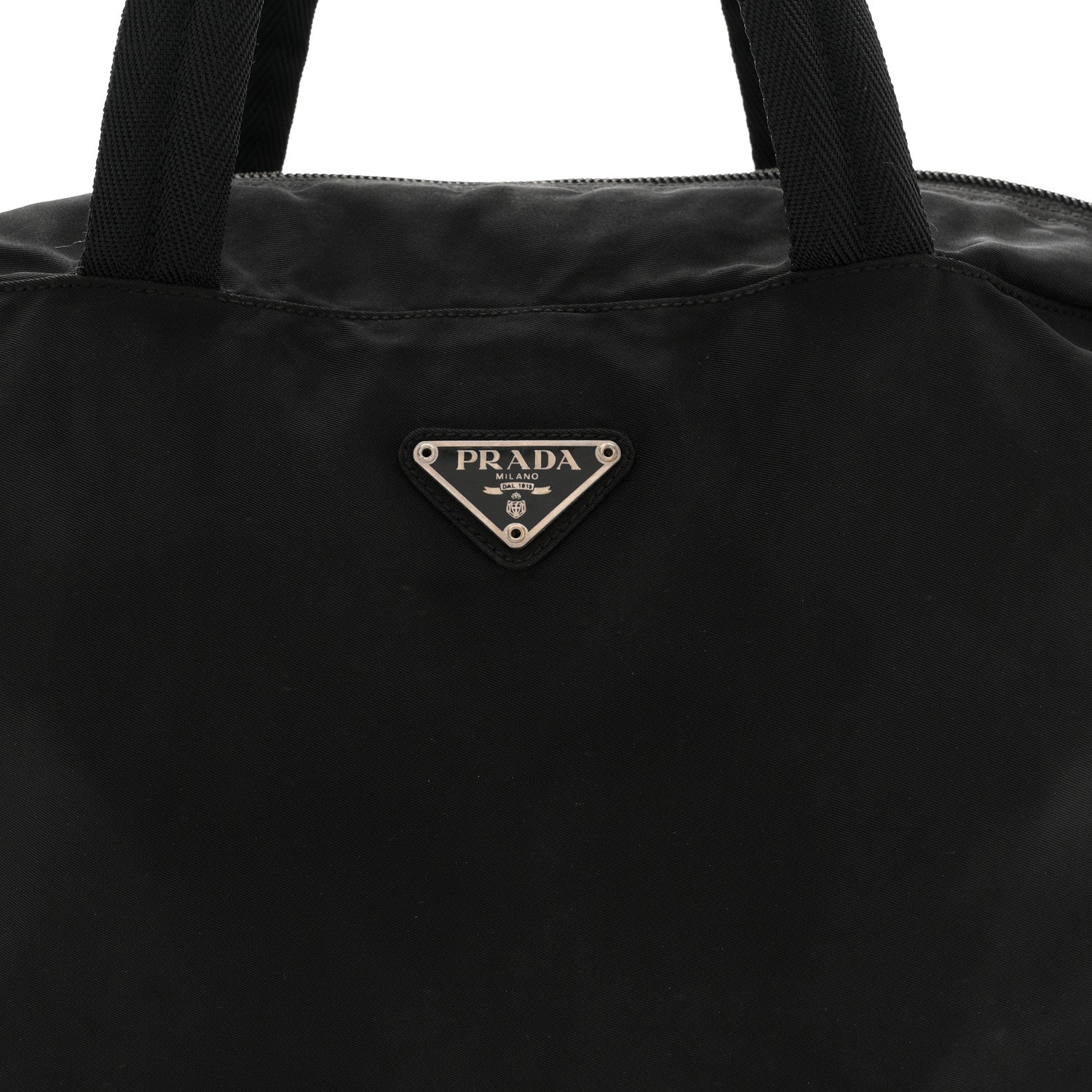 Prada Tessuto Nylon Shoulder Bag  Black