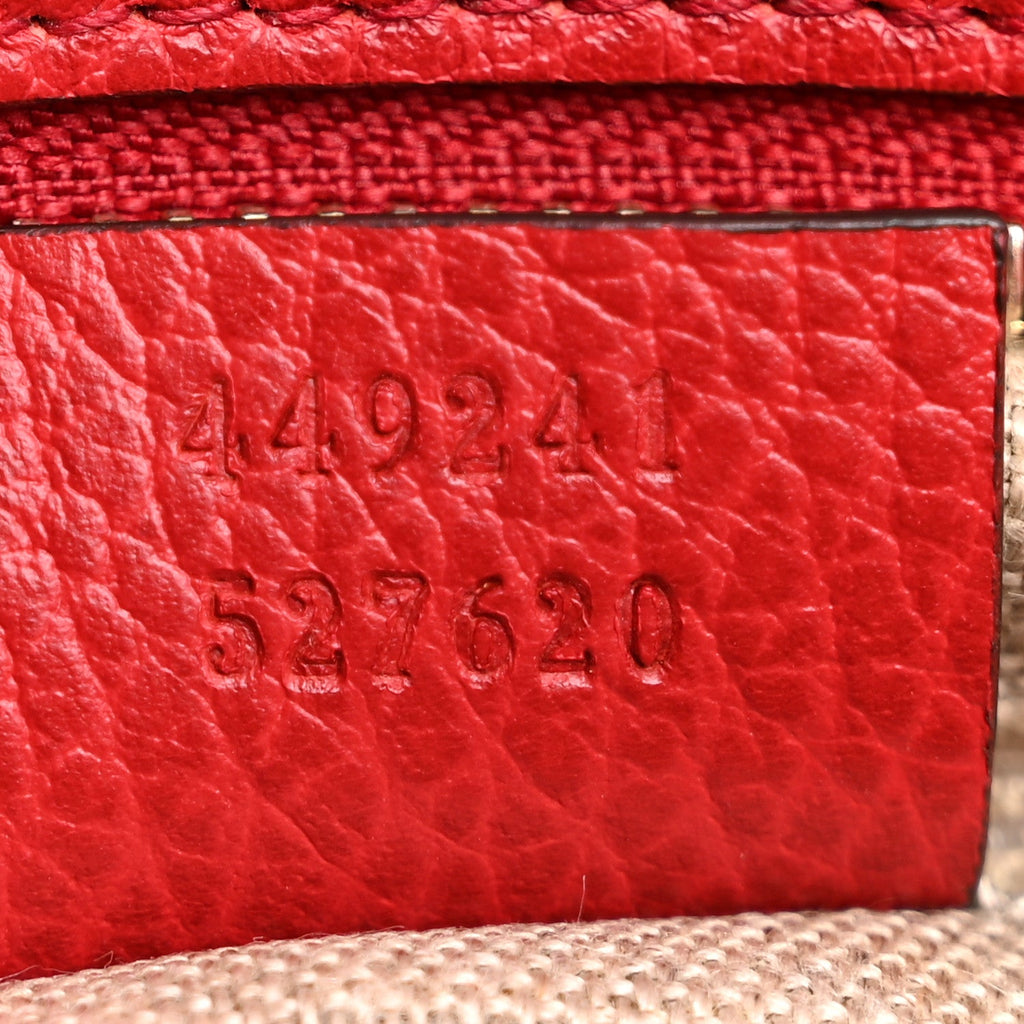 Gucci Monogram Small Bree Tote Red