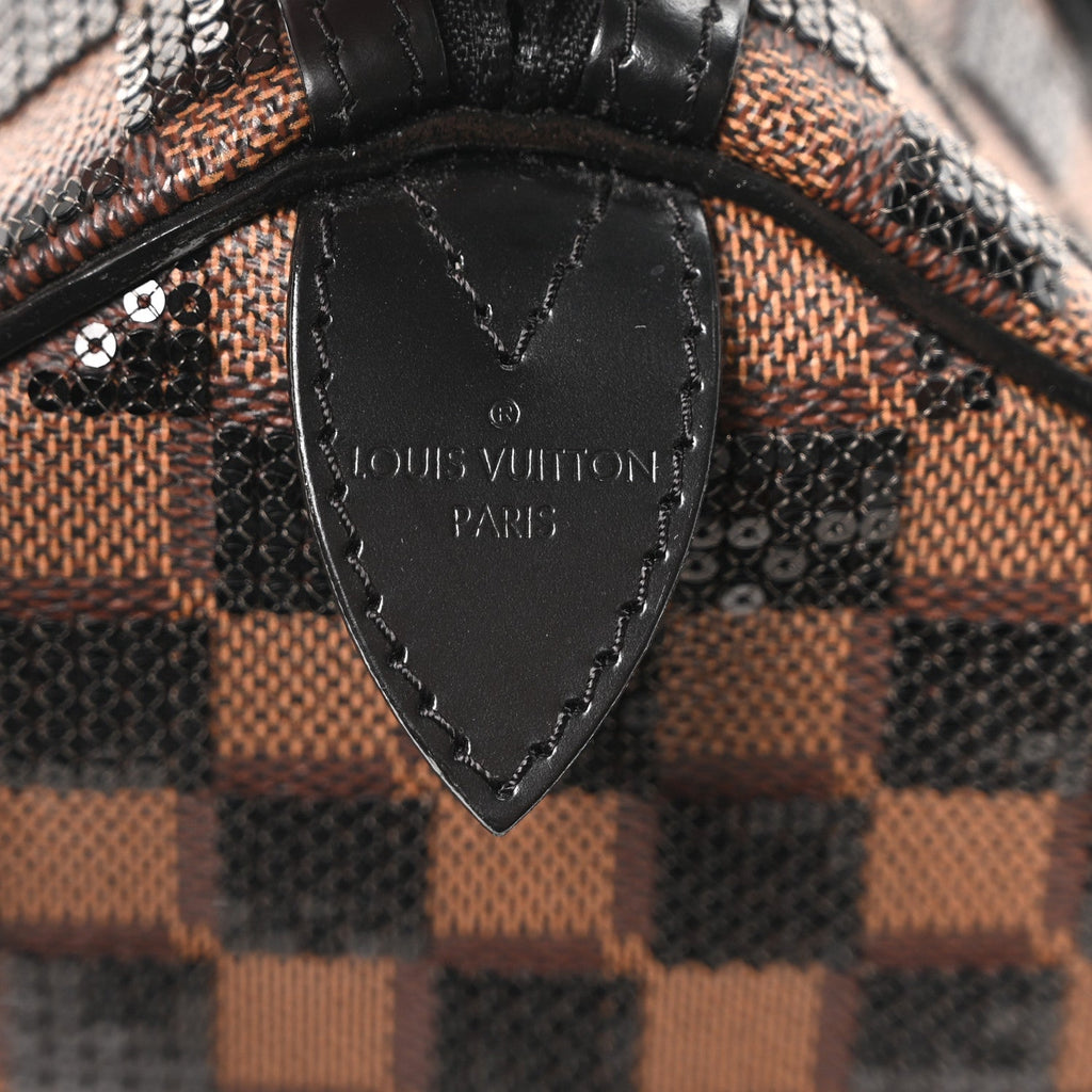 Louis Vuitton Damier Paillettes Speedy 30 Black