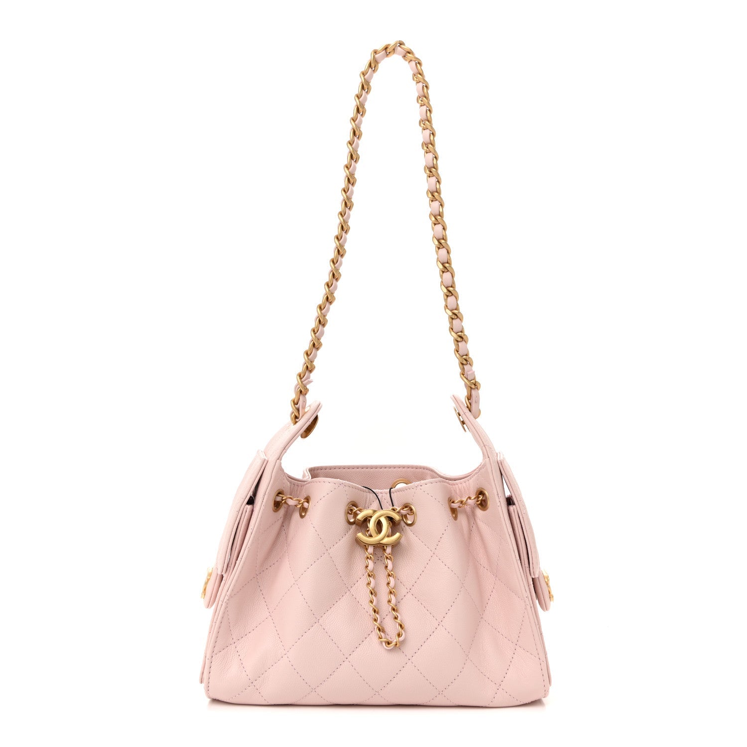 Chanel Caviar Quilted Mini Chanel 25 Handbag Light Pink