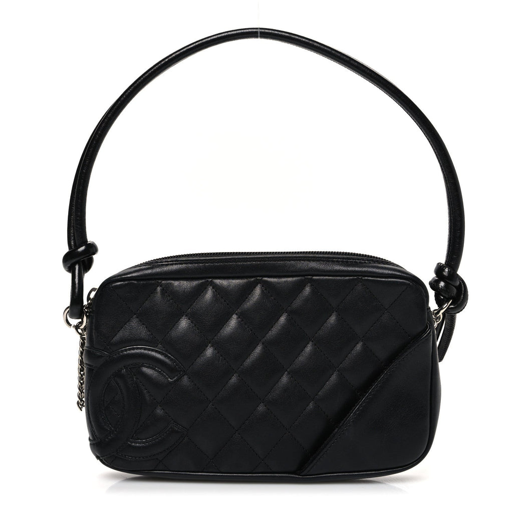 Chanel Calfskin Quilted Cambon Pochette Black