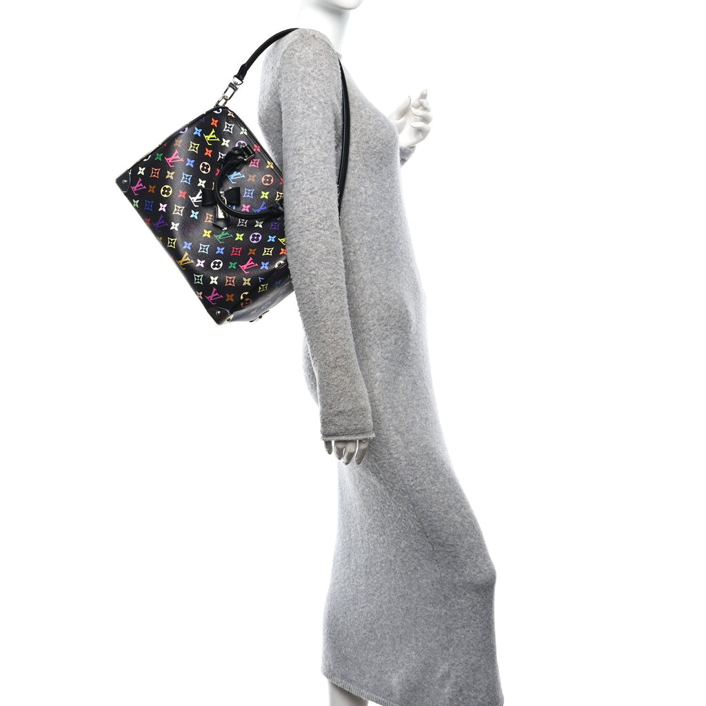 Louis Vuitton LV X TM Monogram Multicolor Speedy Soft 30 Black