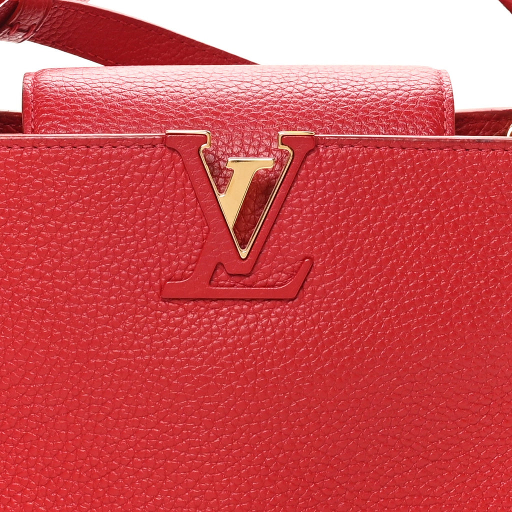 Louis Vuitton Taurillon Capucines BB Scarlet Red