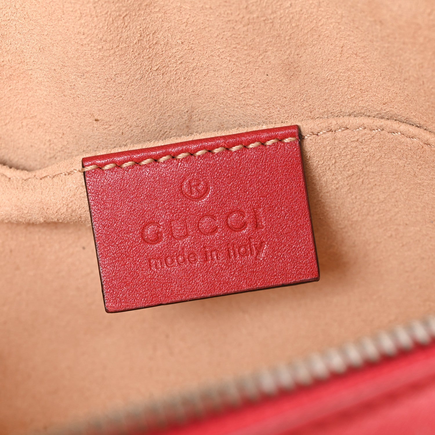 Gucci Calfskin Matelasse GG Marmont Belt Bag 75 30 Hibiscus Red