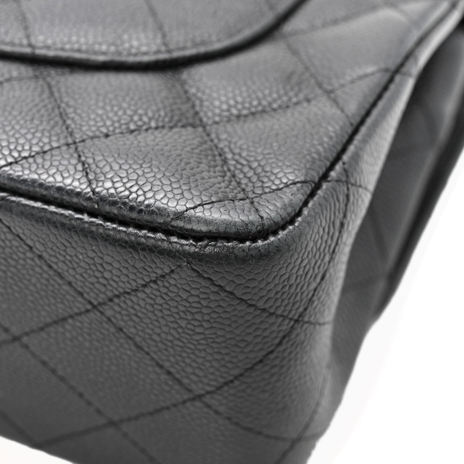 Chanel Caviar Quilted Jumbo Double Flap Black