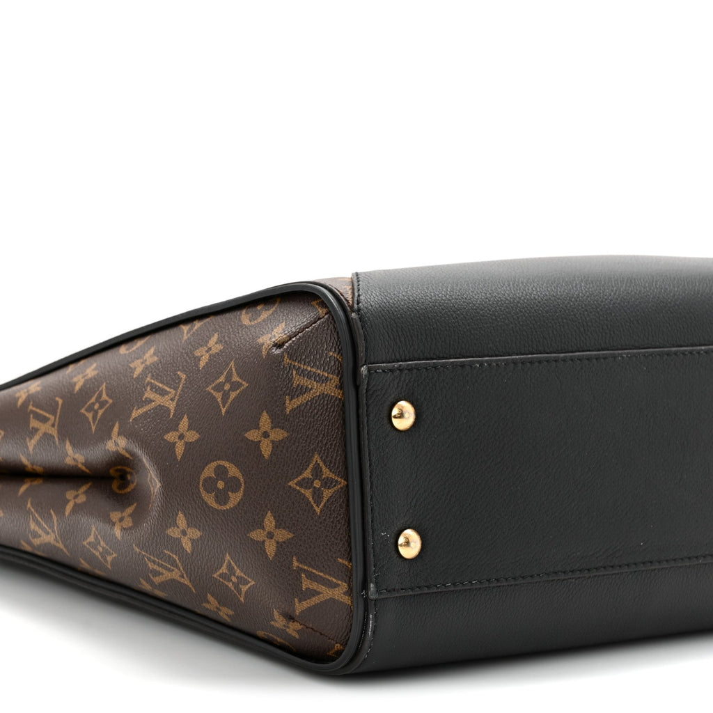 Louis Vuitton Calfskin Monogram Kimono Tote  Black