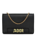 Christian Dior Calfskin J'Adior Wallet on Chain Pouch Black