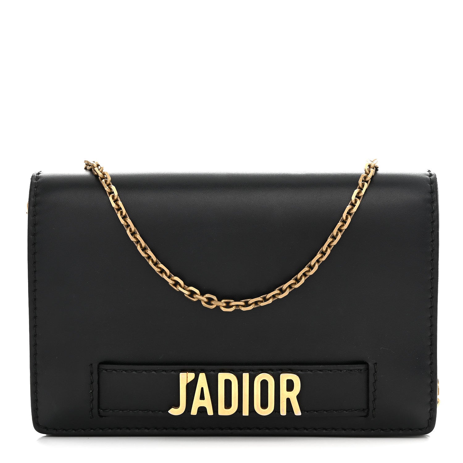Christian Dior Calfskin J'Adior Wallet on Chain Pouch Black