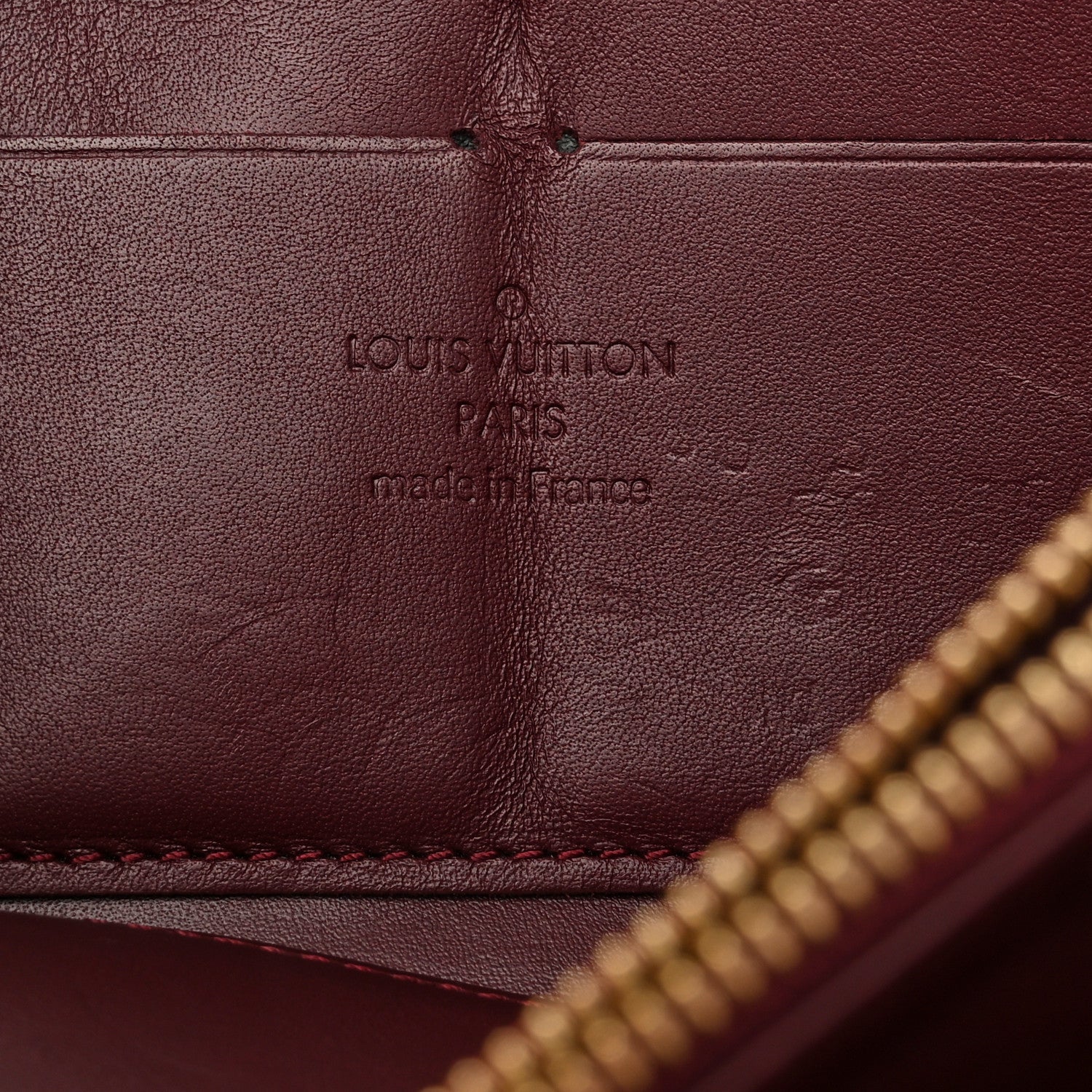 Louis Vuitton Vernis Zippy Wallet Rouge Fauviste