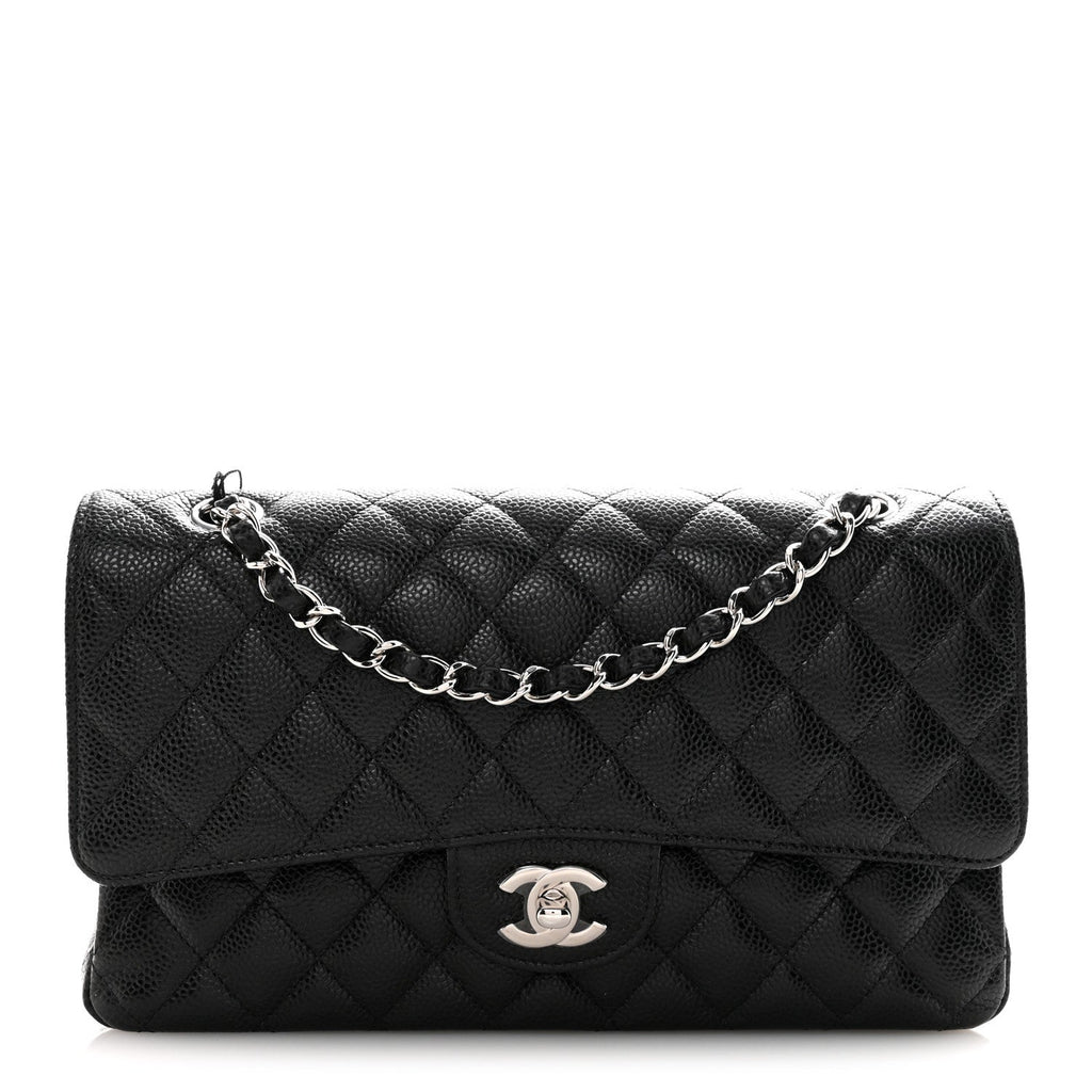 Chanel Caviar Quilted Medium Double Flap Black