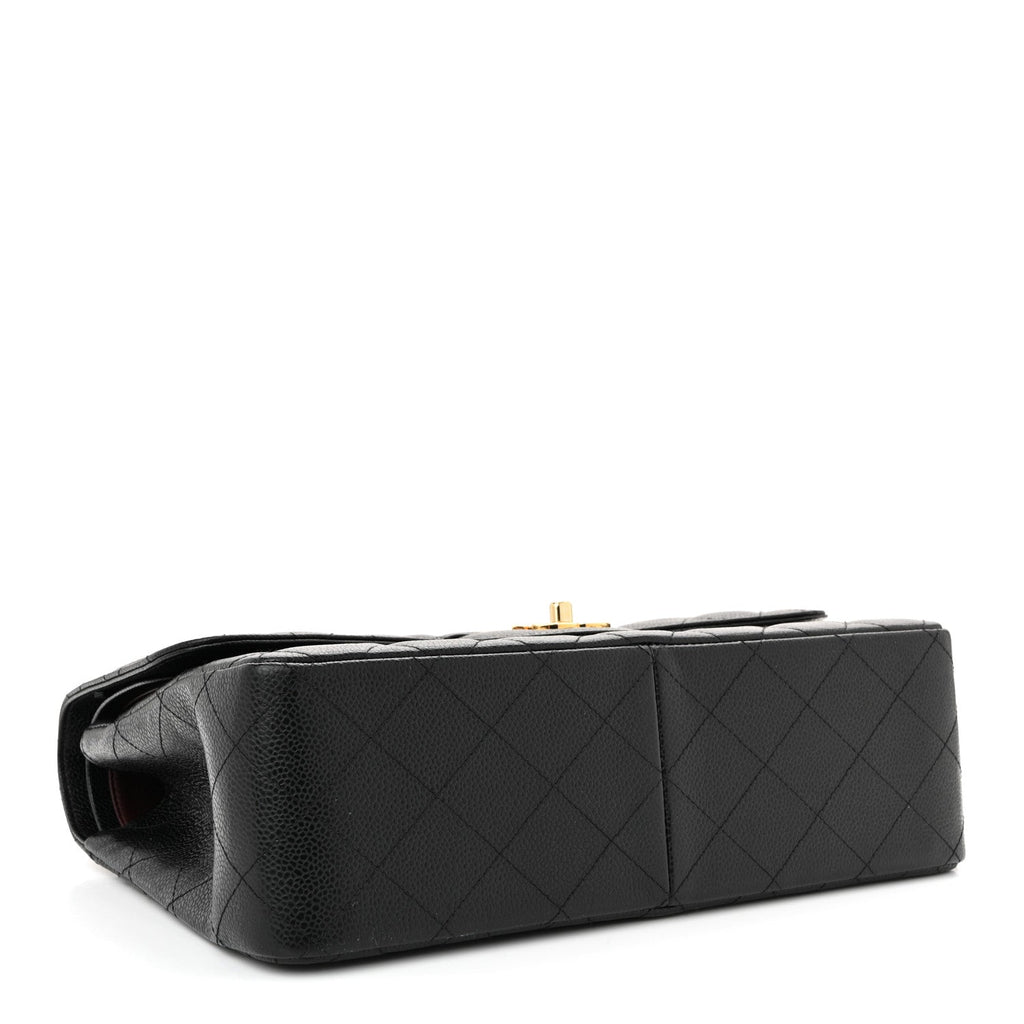 Chanel Caviar Quilted Jumbo Double Flap Black