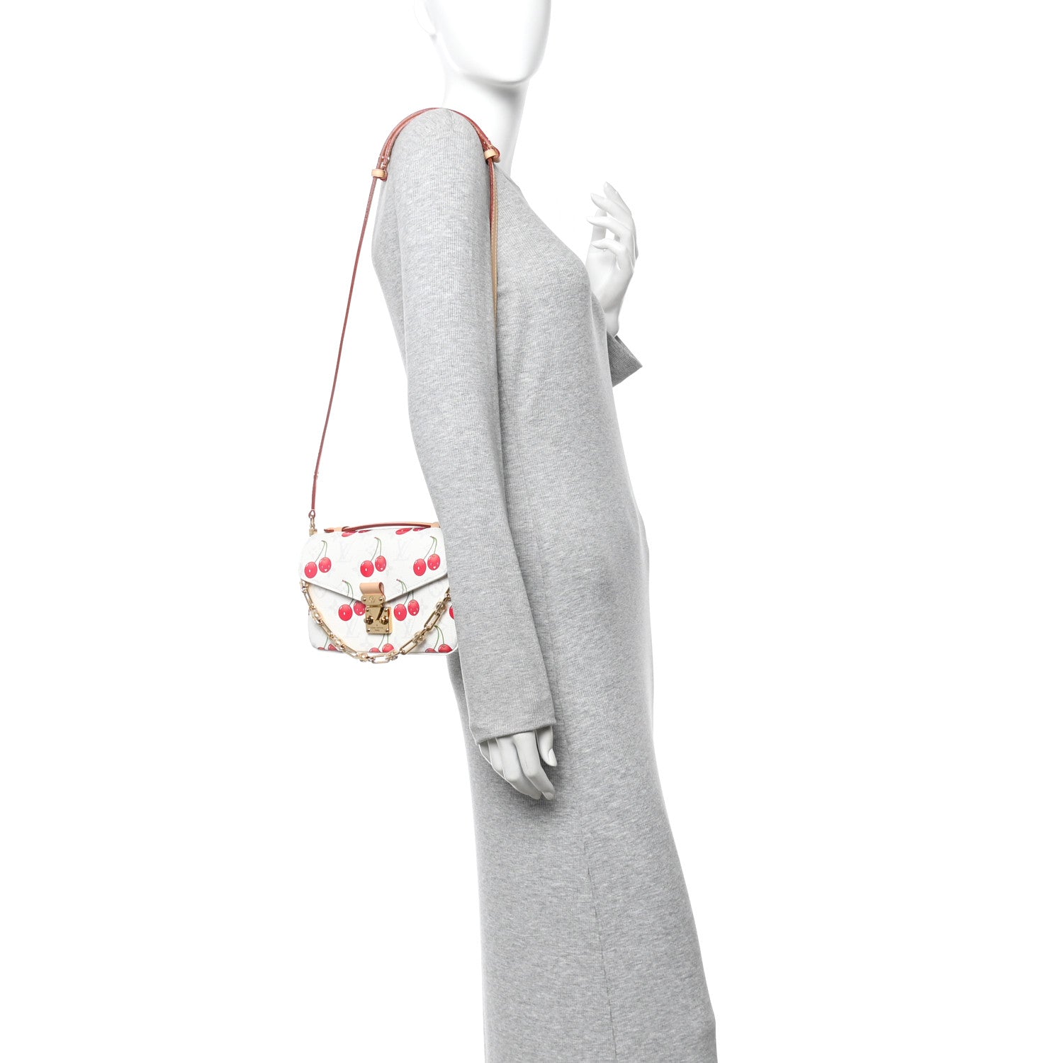 Louis Vuitton LV X TM Monogram Cerises Pochette Metis East West White