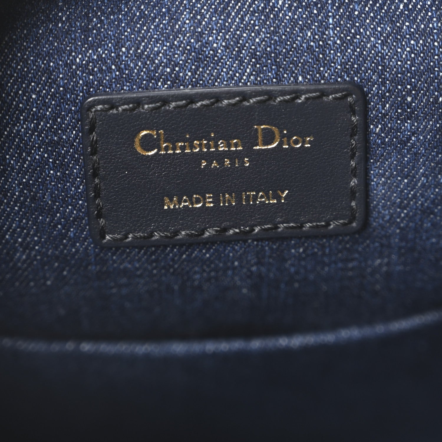 Christian Dior Denim Jacquard Oblique C'est Dior Bucket Bag Blue