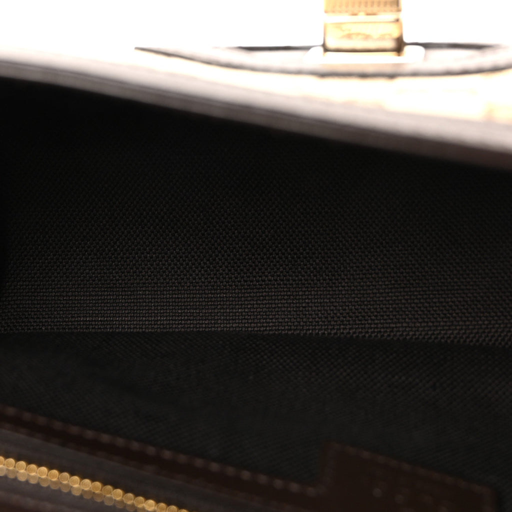 Gucci GG Monogram Medium Luce Shoulder Bag Beige Ebony