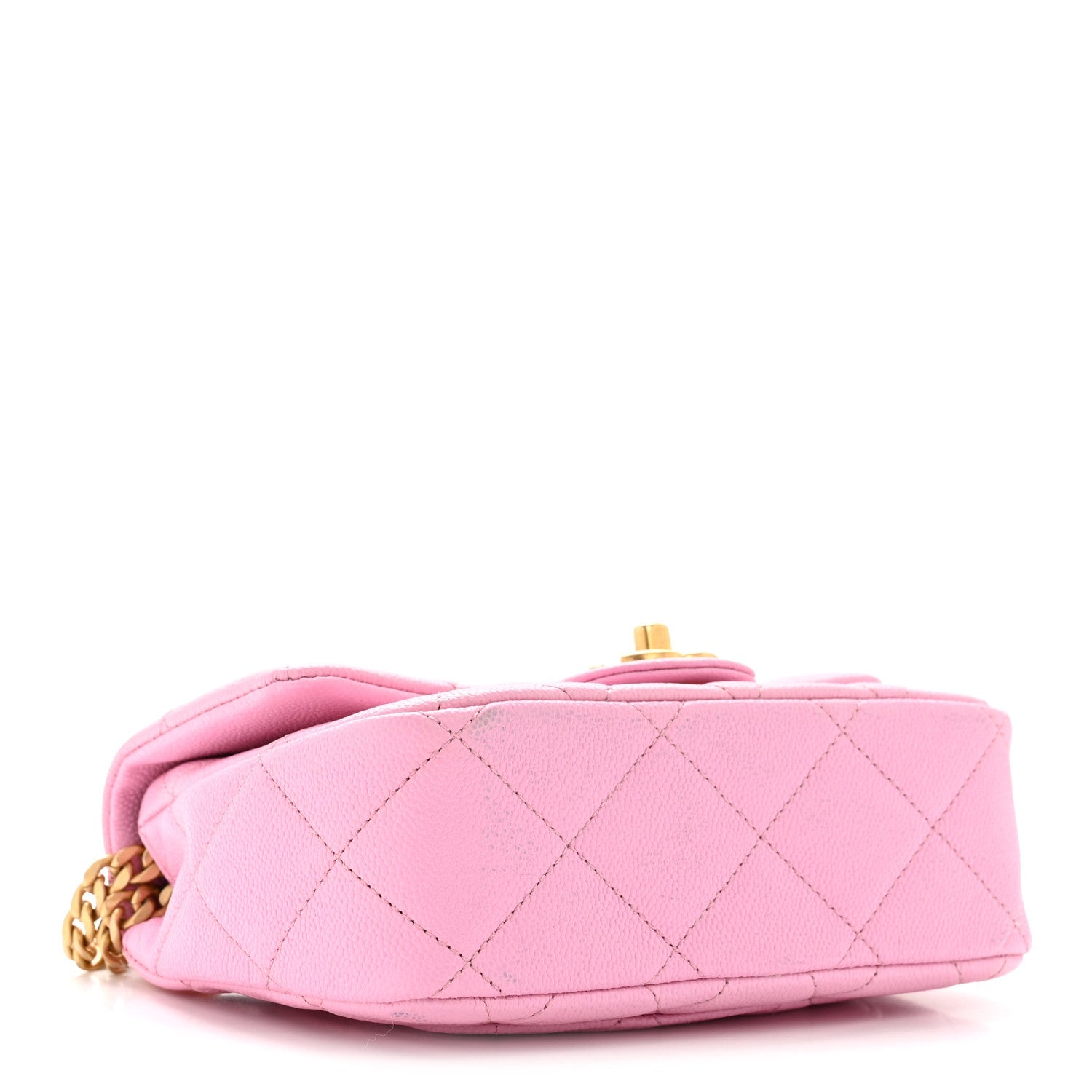 Chanel Caviar Quilted Mini Sweetheart Flap Lilac