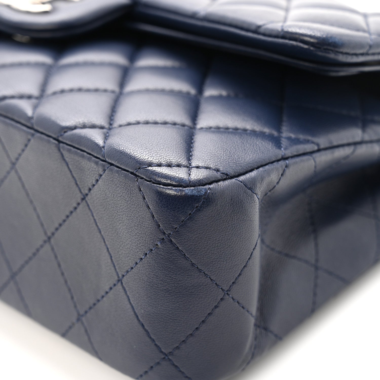 Chanel Lambskin Quilted Small Double Flap Blue