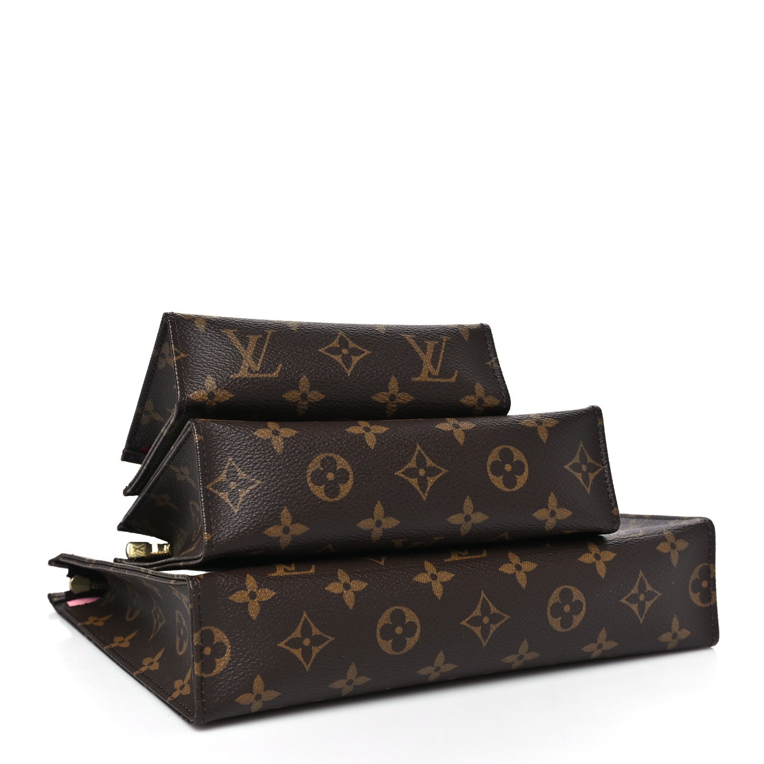 Louis Vuitton Monogram Trio Toilet Pouch Set