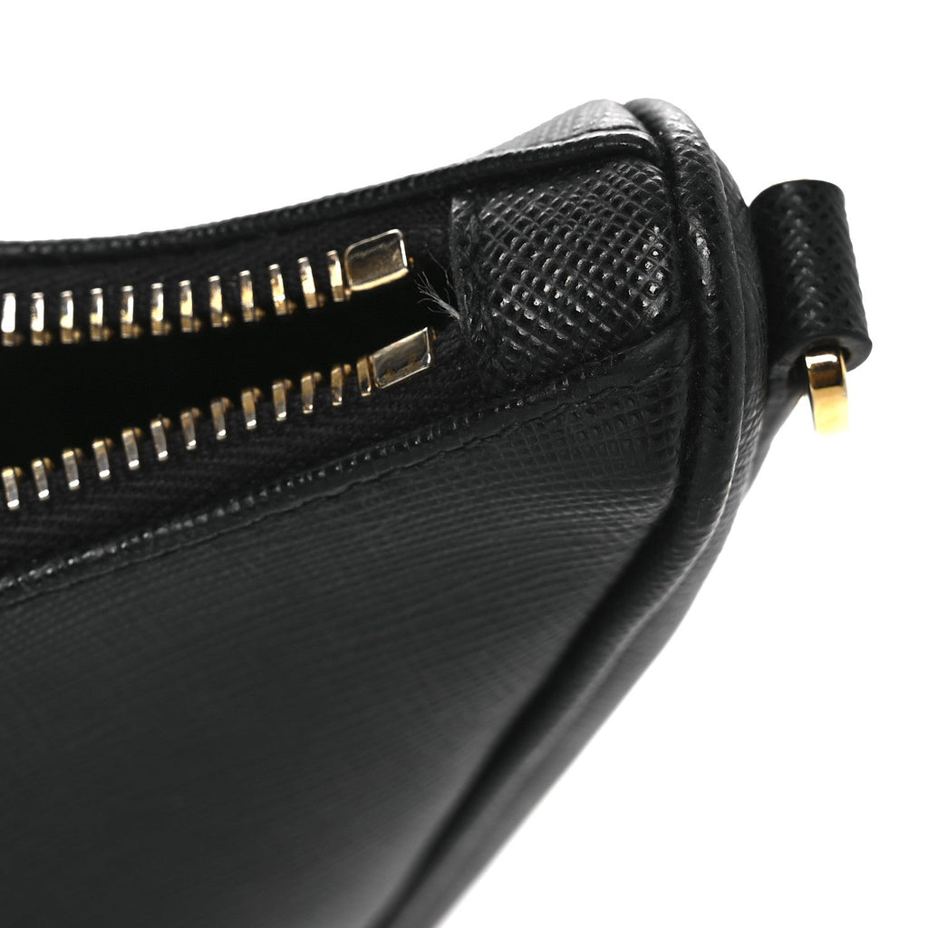 Prada Saffiano Lux Re-Edition 2005 Shoulder Bag Black
