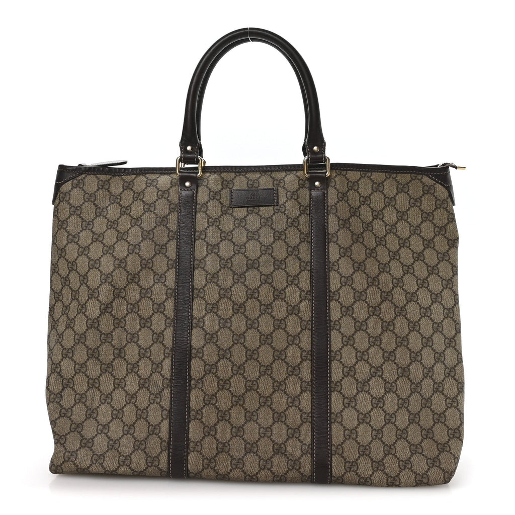 Gucci GG Plus Monogram Medium Joy Tote Dark Brown
