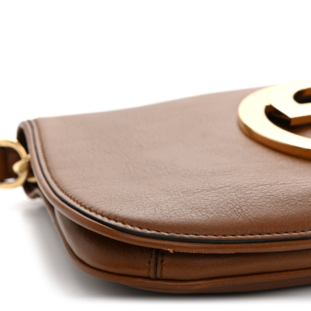 Gucci Roxy Calfskin Blondie Chain Shoulder Flap Bag Blondie Cognac