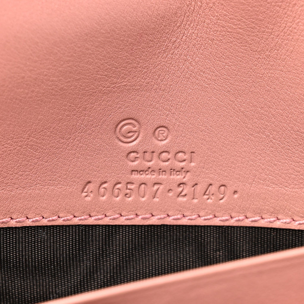 Gucci Microguccissima Crossbody Wallet Soft Pink